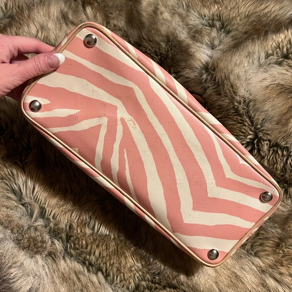 Pink and white rare Coach bag - Picture 3 of 5